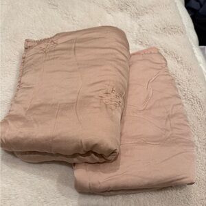 Pair of west elm silk standard shams
